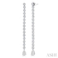 Pear Shape Lovebright Diamond Long Earrings