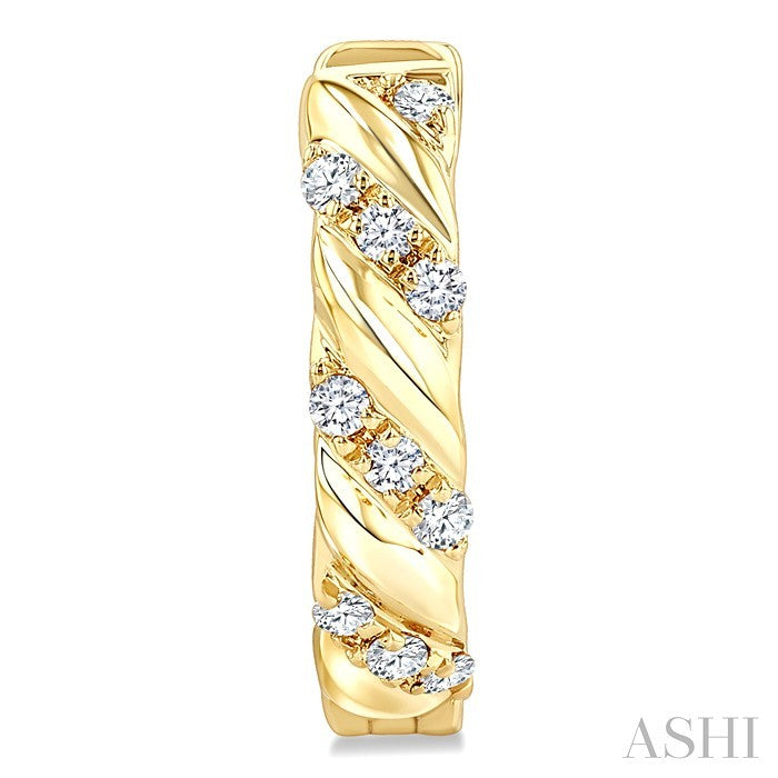 Petite Diamond Huggie Fashion Earrings