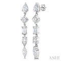 Mixed Shape Diamond Fashion Earrings