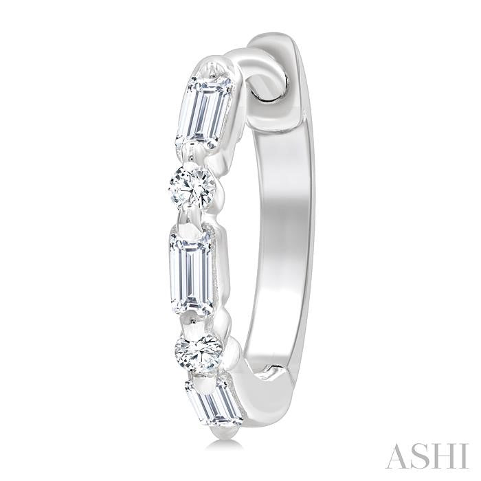 Petite Diamond Huggie Fashion Earrings