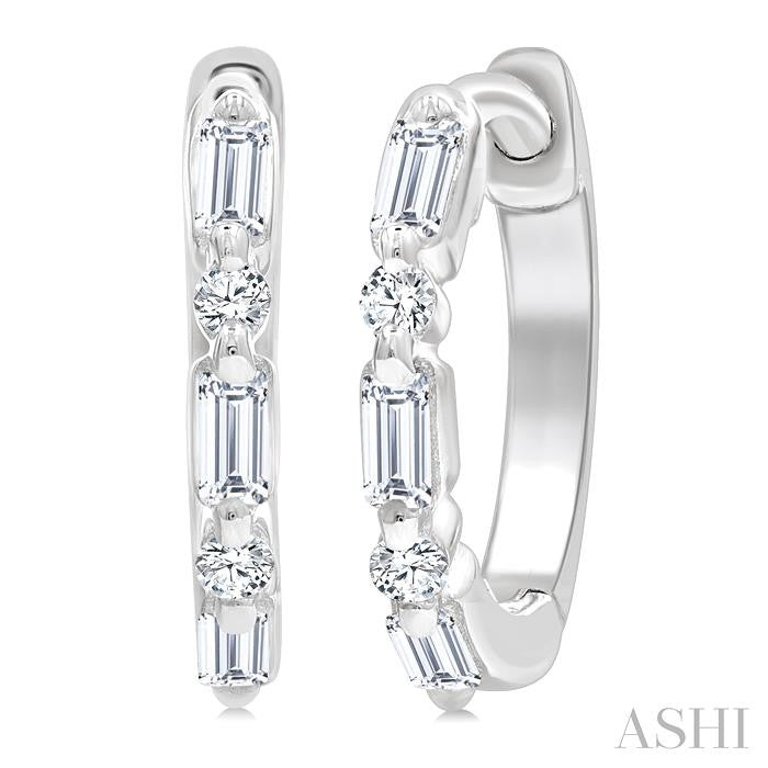 Petite Diamond Huggie Fashion Earrings