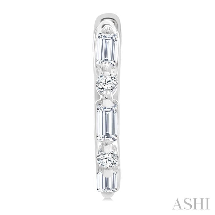 Petite Diamond Huggie Fashion Earrings