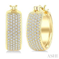 Diamond Fashion Huggie Earrings