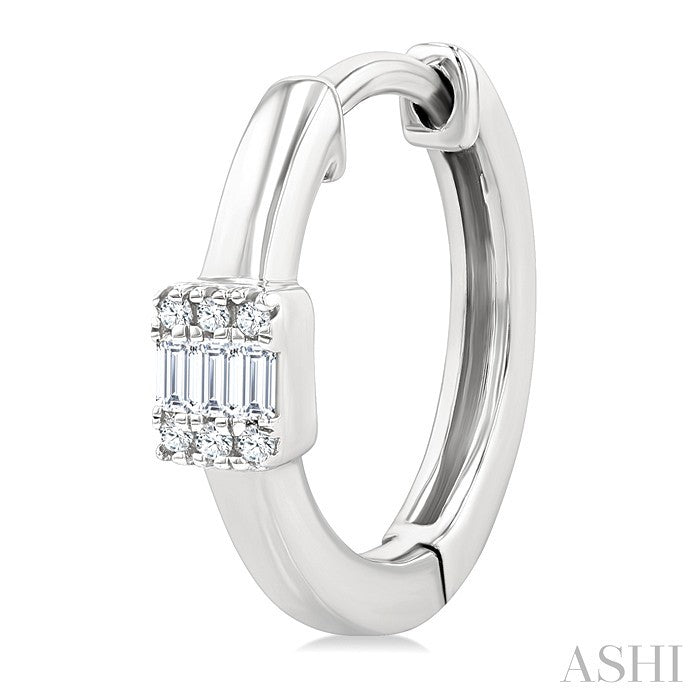 Fusion Petite Diamond Fashion Huggie Earrings