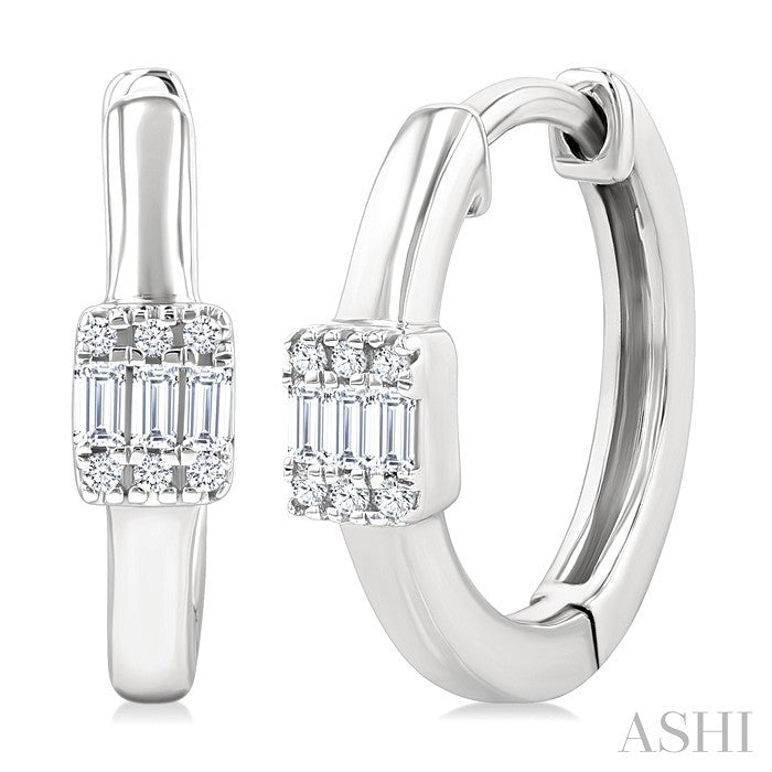 Fusion Petite Diamond Fashion Huggie Earrings
