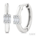 Fusion Petite Diamond Fashion Huggie Earrings
