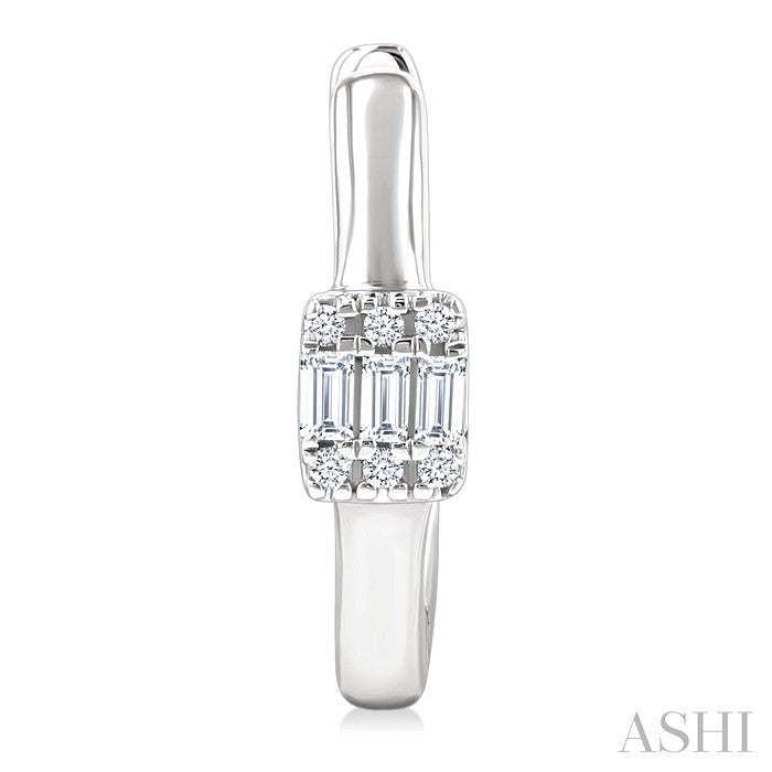 Fusion Petite Diamond Fashion Huggie Earrings