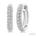 Twisted Petite Diamond Huggie Fashion Earrings
