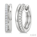 Petite Diamond Fashion Huggie Earrings