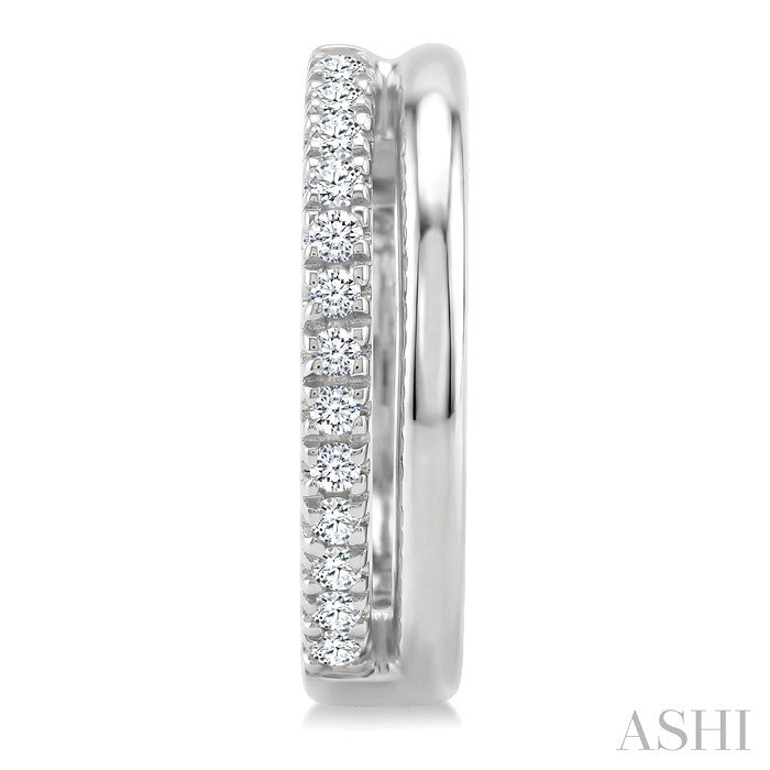 Petite Diamond Fashion Huggie Earrings