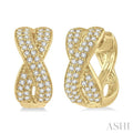 Petite Diamond Huggie Fashion Earrings