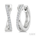 X' Petite Diamond Fashion Huggie Earrings