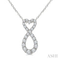 Heart Shape Infinity Diamond Fashion Pendant