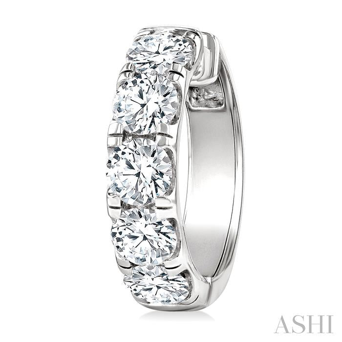 Round Shape Diamond Hoop Earrings