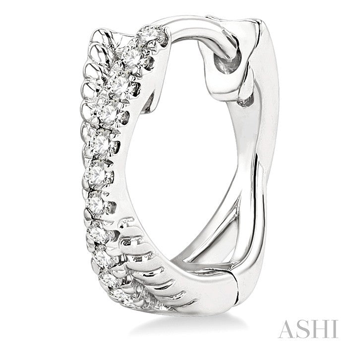 Petite Diamond Huggie Fashion Earrings