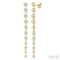 Graduated Diamond Fashion Long Earrings