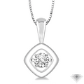 Cushion Shape Emotion Diamond Pendant