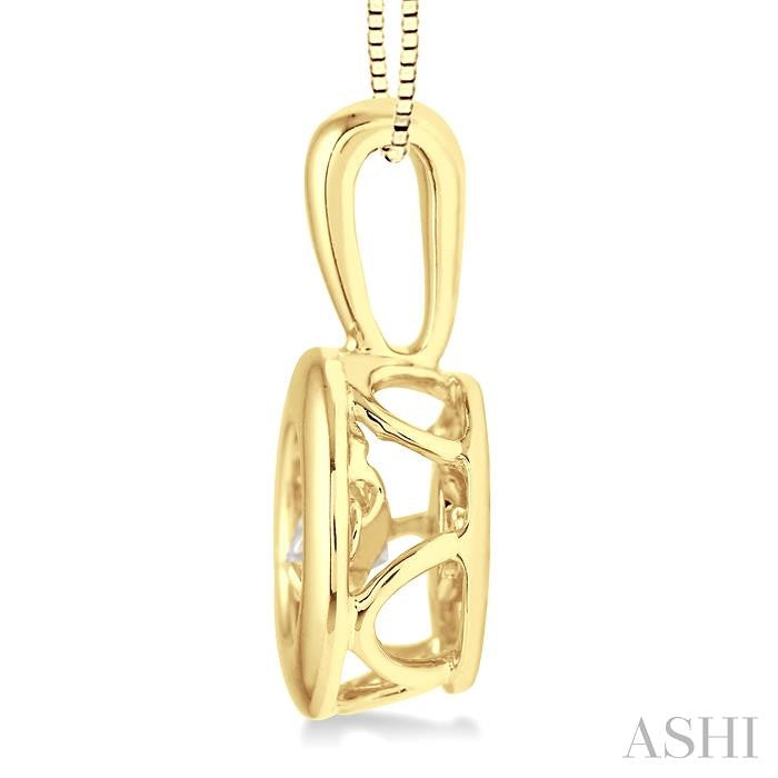 Round Shape Emotion Diamond Pendant