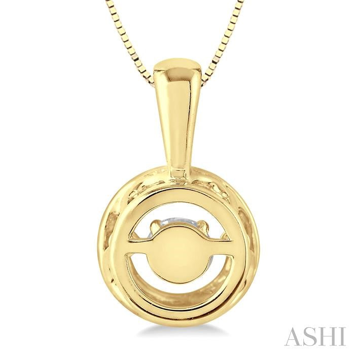 Round Shape Emotion Diamond Pendant