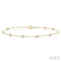 Diamond Station Chain Bracelet