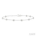 Diamond Station Chain Bracelet