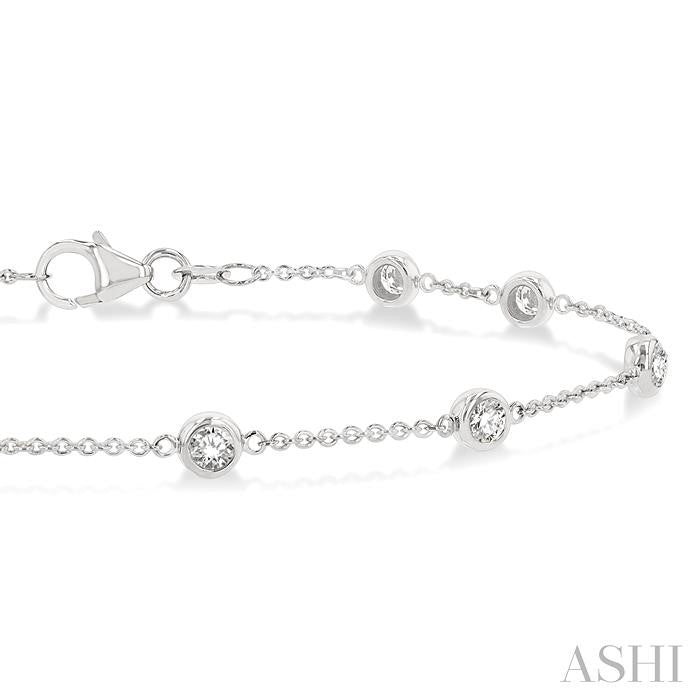 Diamond Station Chain Bracelet