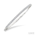 Diamond Halfway Straight Flex Bangle