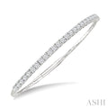 Diamond Halfway Straight Flex Bangle