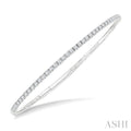 Diamond Halfway Straight Flex Bangle