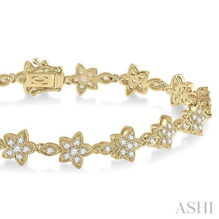 Flower Diamond Fashion Bracelet