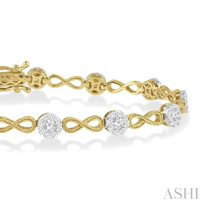 Lovebright Diamond Infinity Link Bracelet