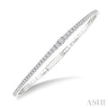 Diamond Halfway Graduated Flex Bangle