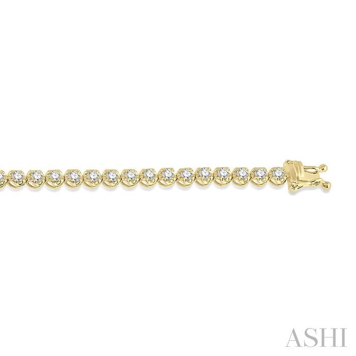 Illusion Diamond Tennis Bracelet