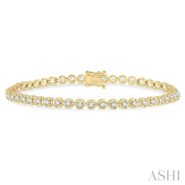 Illusion Diamond Tennis Bracelet