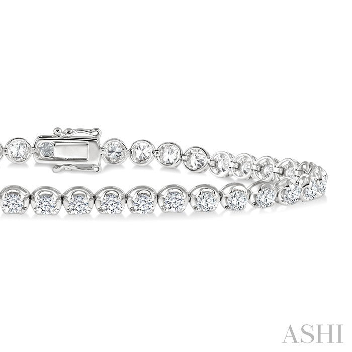 Illusion Diamond Tennis Bracelet
