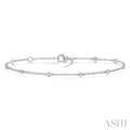 Diamond Station Chain Bracelet