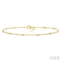 Diamond Station Chain Bracelet