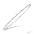 Diamond Halfway Bezel Bubble Flex Bangle