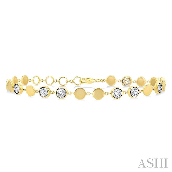 Round Shape Lovebright Diamond Chain Bracelet