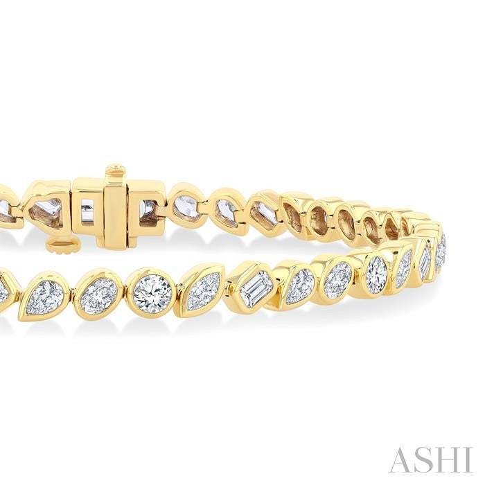 Mixed Shape Diamond Fashion Bracelet