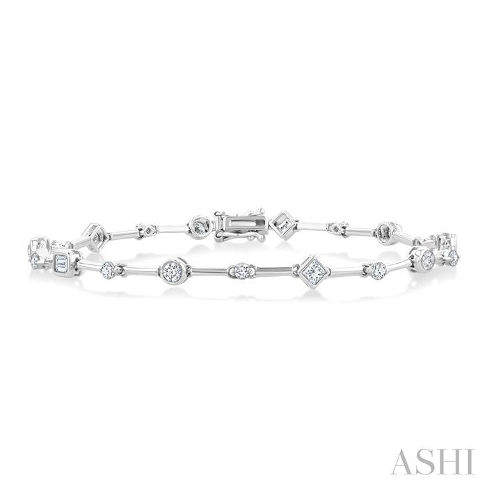 Mixed Shape Diamond Bracelet