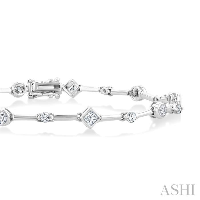 Mixed Shape Diamond Bracelet