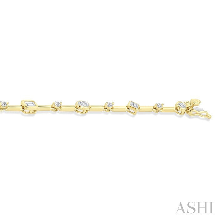 Mixed Shape Diamond Bracelet