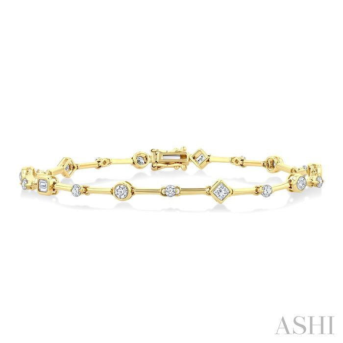 Mixed Shape Diamond Bracelet