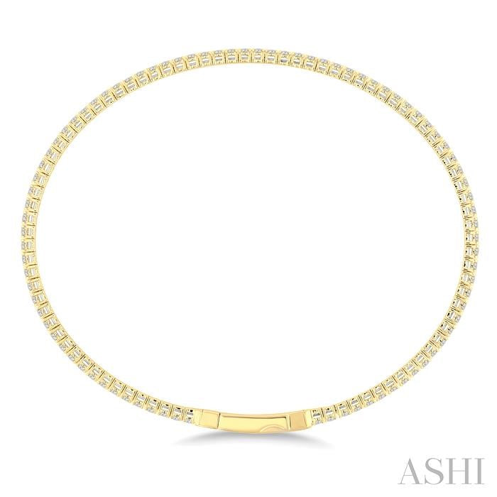 Diamond Fullway Straight Flex Bangle
