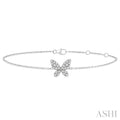 Butterfly Petite Diamond Fashion Chain Bracelet
