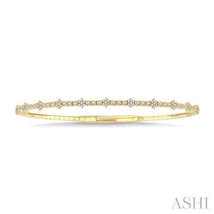 Fullway Diamond Starburst Flex Bangle