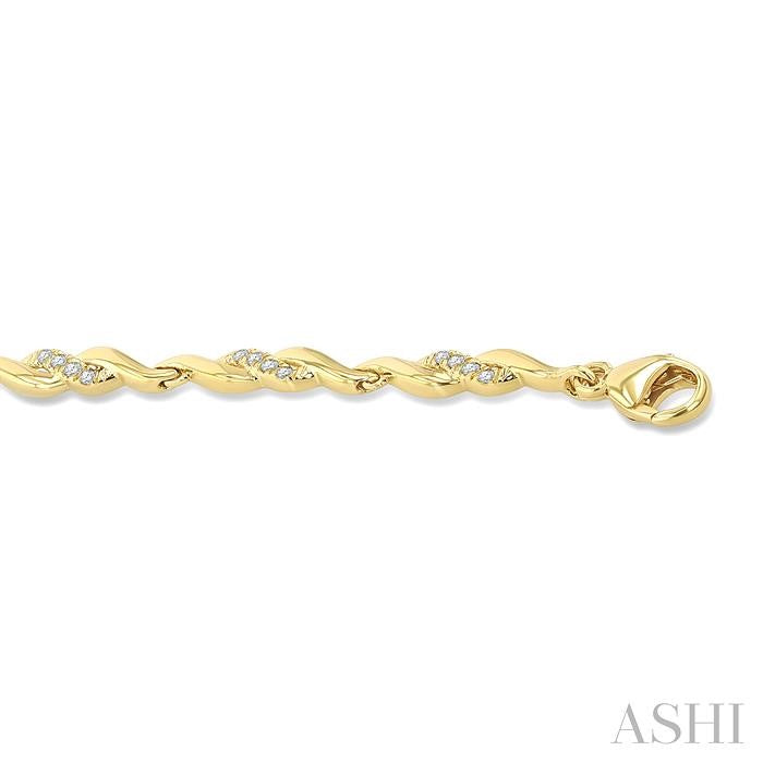 Diamond Swirl Fashion Bracelet
