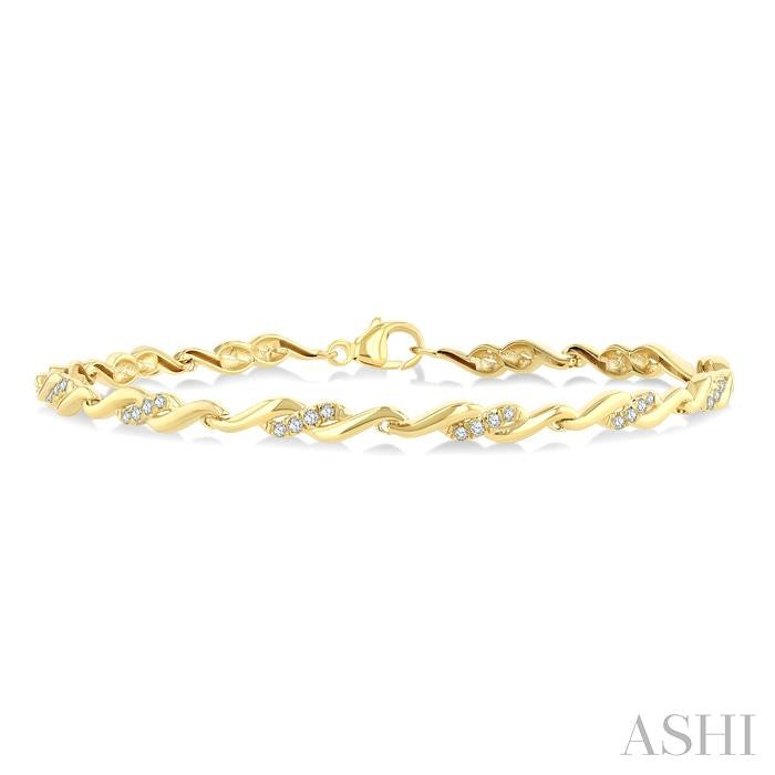 Diamond Swirl Fashion Bracelet