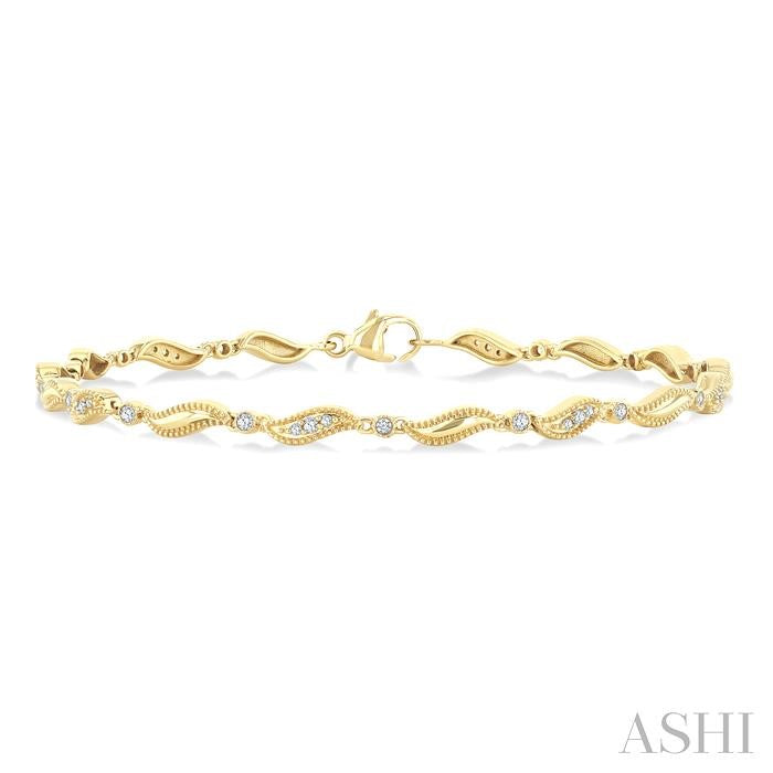 Wave Diamond Fashion Bracelet
